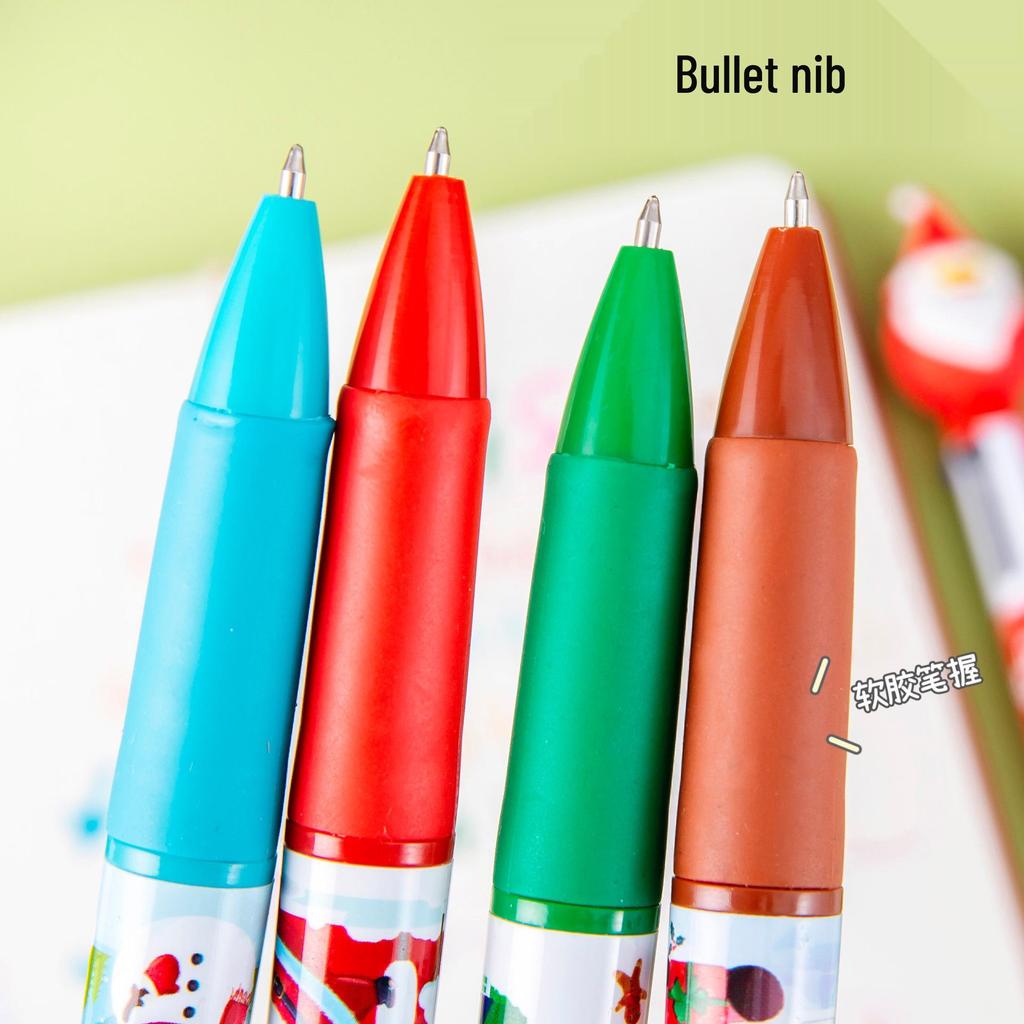 Cartoon Christmas Multi-Color Ballpoint Pen - Student Gift & Journal Pen