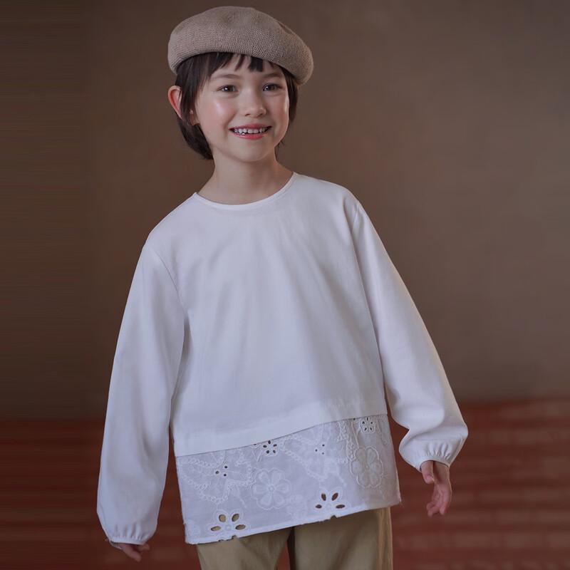 

Girls Embroidered Pullover Patchwork Shirt 170