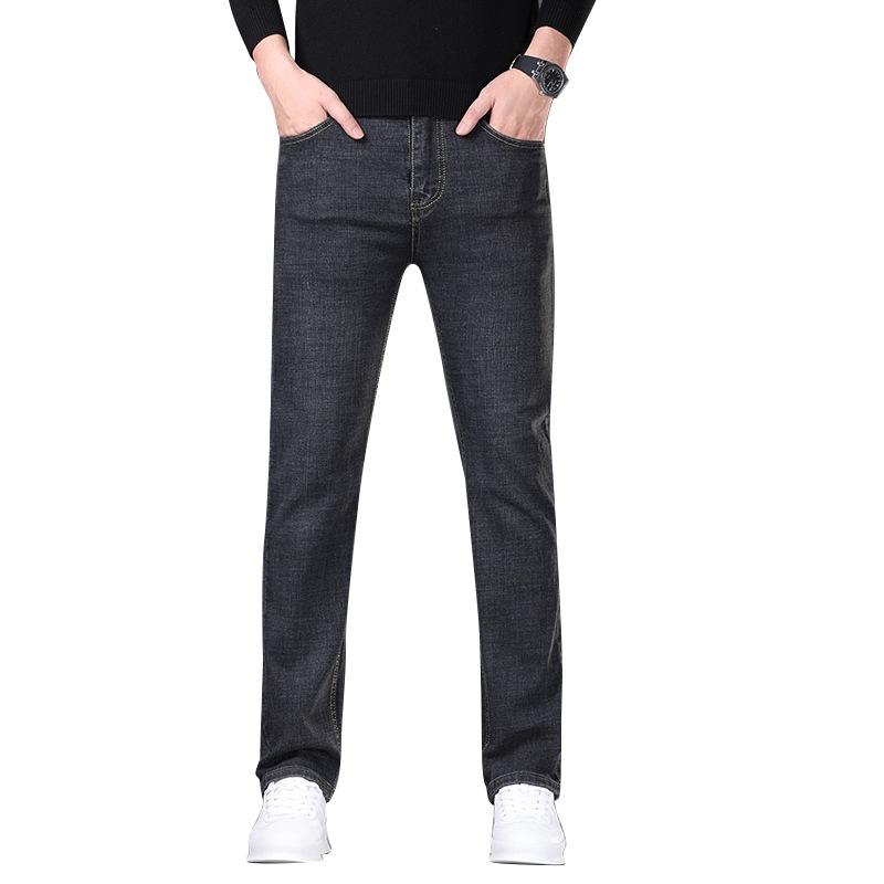Spring And Autumn Style High-Quality Denim Jeans For Men With Stretch Straight Fit And Casual Men'S Denim Pants