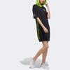 Adidas Neo W Radio W Dress Printed Color Block Hooded Short Sleeve Dress Women Dresses Black FU3581