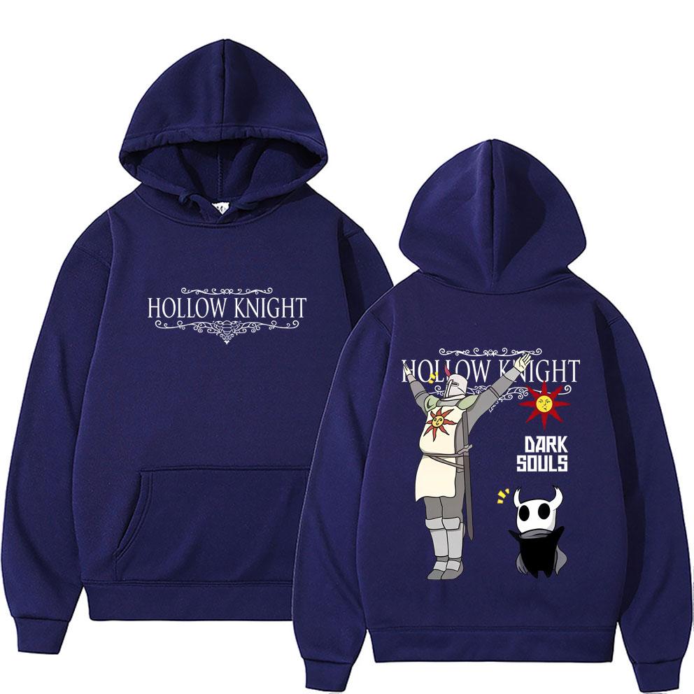Spiel Hollow Knight Doppelseitiger Grafik-Hoodie Herren Damen Mode Übergroße Streetwear Unisex Vintage Lässige Pullover-Hoodies