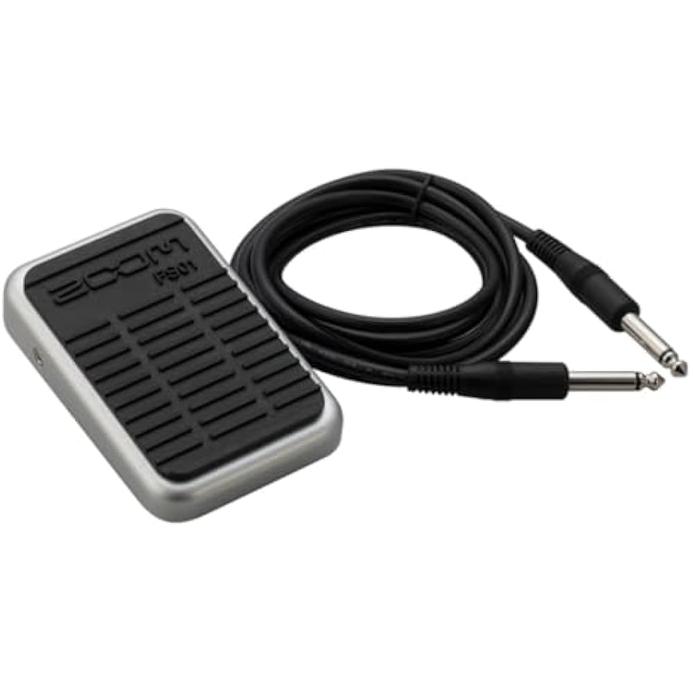 

ZOOM Zoom Footswitch Compatible with FS01 Effects Pedals Unlatched Normal Closed Type Black Black