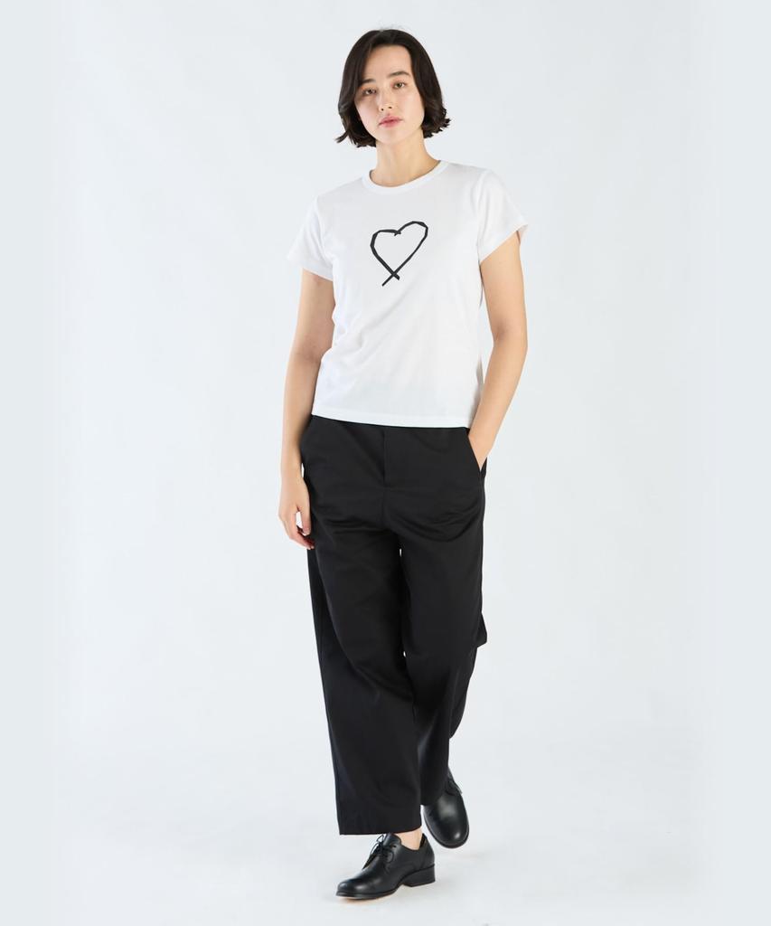 agnes Sarajevo Heart SAE0 TS Size White b. T-Shirt Women's 3(L)