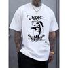 Rap-Legenden-Print Herren-Oberteil, Lässiges Kurzarm-Rundhals-T-Shirt, Geeignet für Sommer und Frühling, Herren Sommer Outdoor-Kleidung