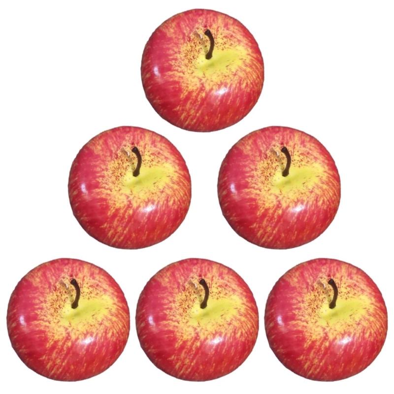 6Pcs/lot Versatile Foam Simulation Fruit 8cm Multi-purpose Ornament Decorations