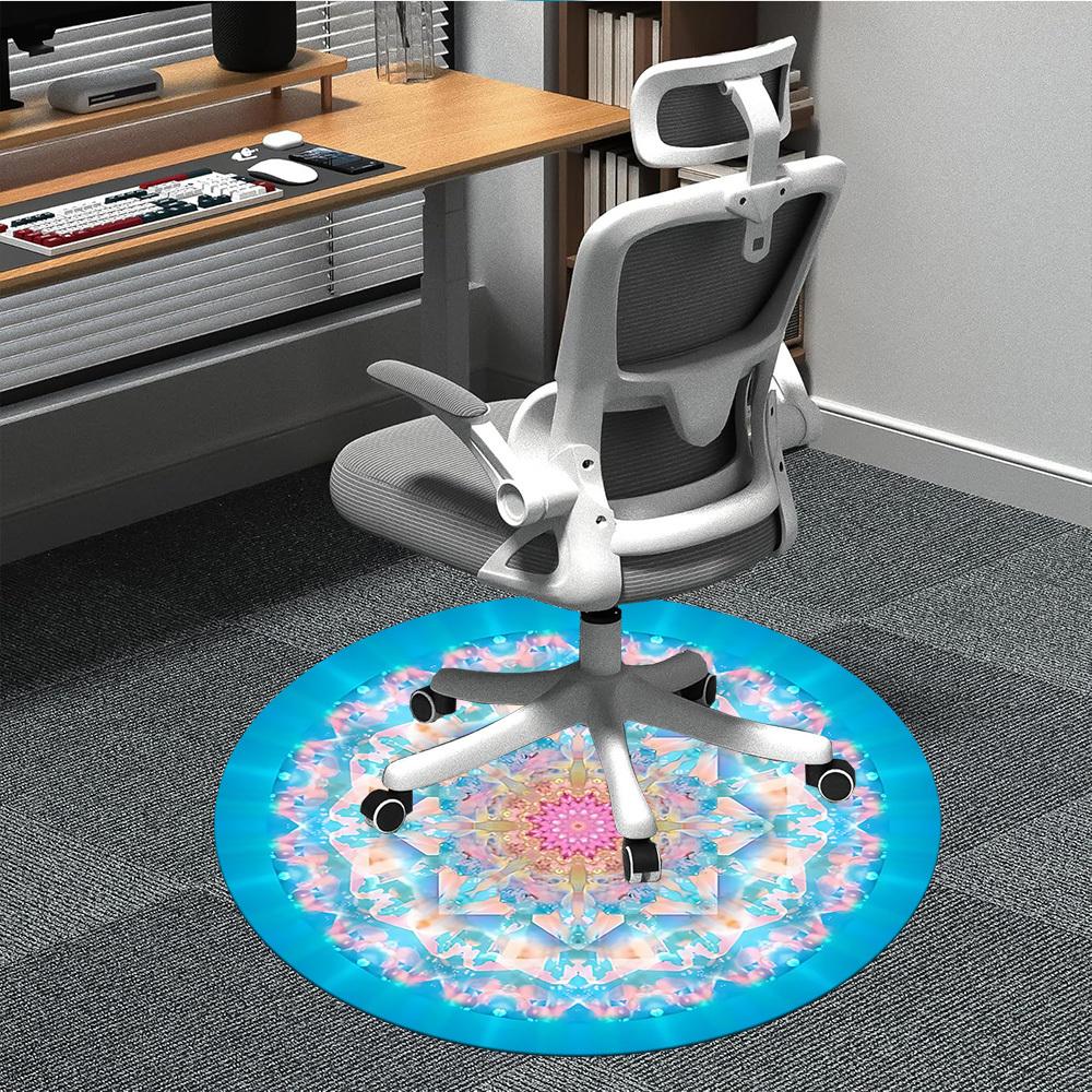 

1pc Kaleidoscope Chair Carpet for Office - Durable, Ideal for Chair Mats, Stylish & Functional Decorative Rug yy260203051 80cm by 80cm