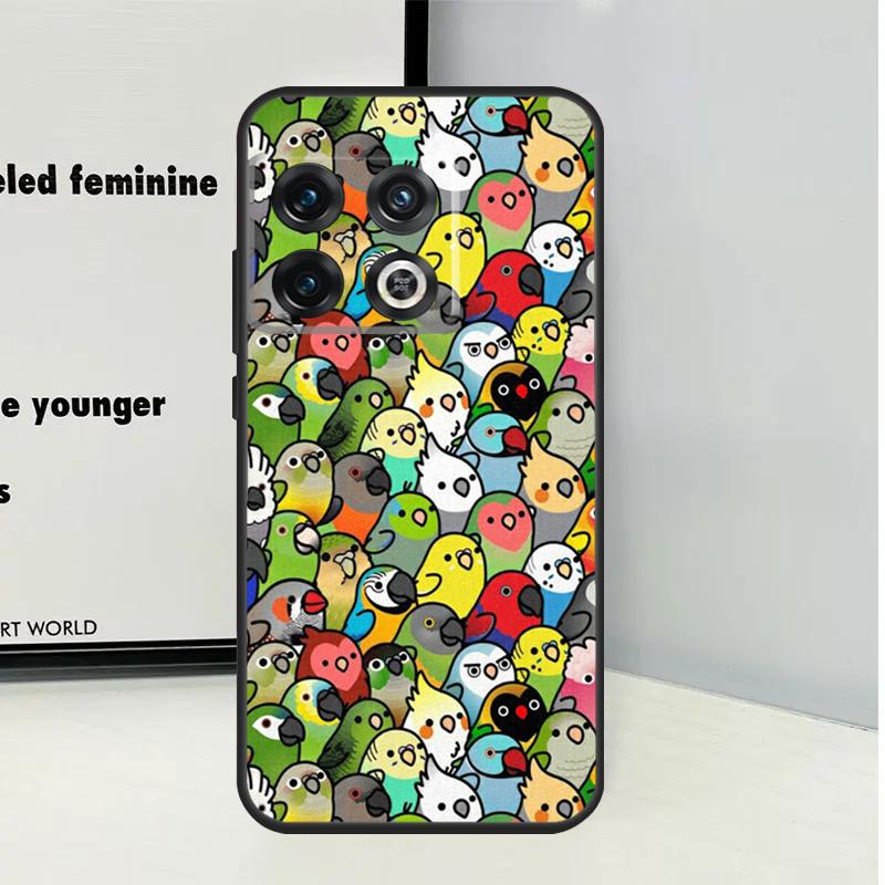 

Cartoon Cockatiel Collage For OnePlus Nord 5 CE 4 2 3 Lite N20 N30 Case For OnePlus 15R 13R 12R 13 12 11 10 Pro 10T 13T OnePlus Nord CE2Lite