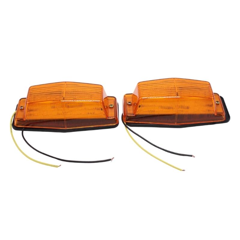 2X Double Marker Lights Shockproof Waterproof For Truck Trailer Lorry Chassis