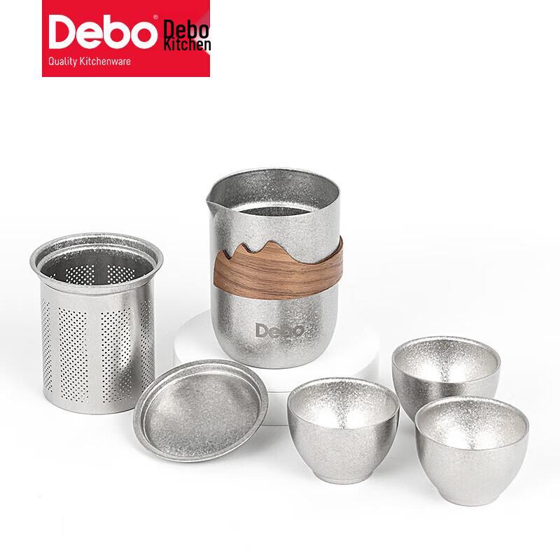 Debo Crystalline Titanium Tea Set