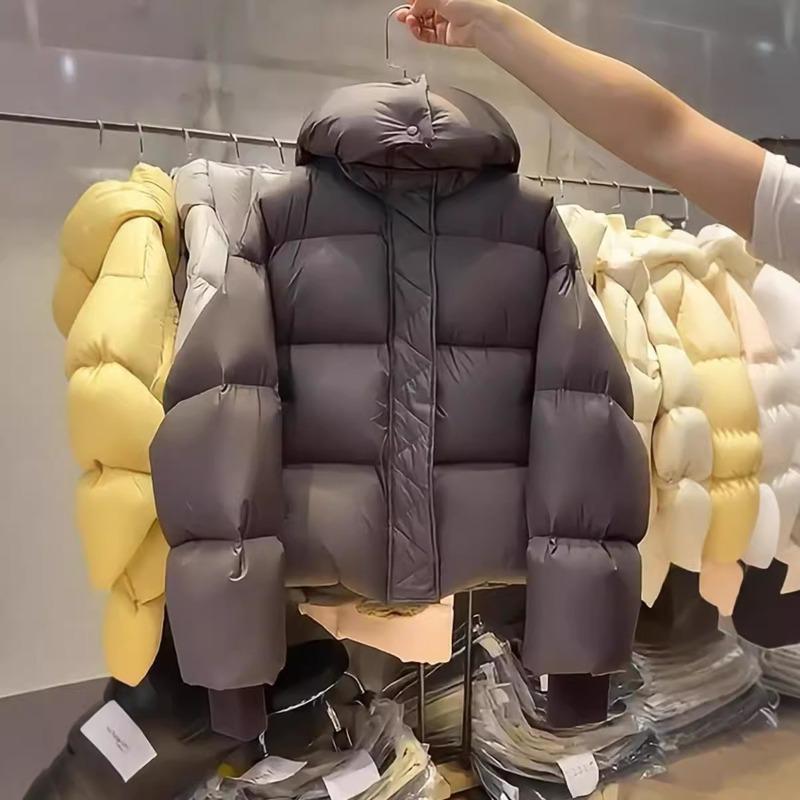 High-quality Down Cotton Clothes, Super Thick and Loose, Small Hooded Bread Clothes, Short Cloud Puff Cotton-padded Clothes for Women