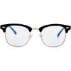Blue Light Blocking Glasses for Women Men Semi-Rimless Frame Fake Nerd Eyeglasses
