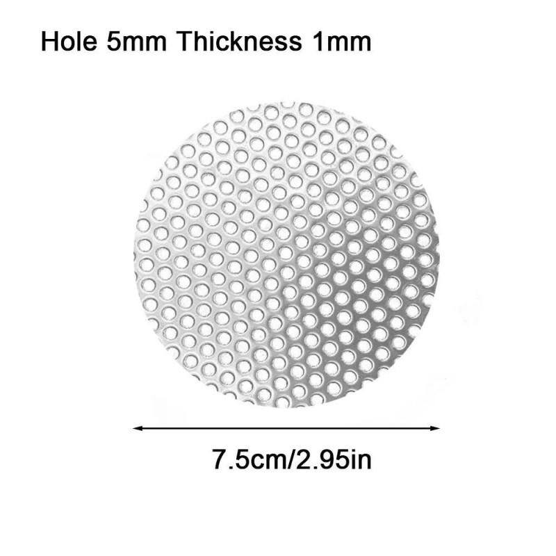 Stainless Steel Drain Filter Mesh Bathroom Sink Floor Hair Catcher Round Square 3mm 5mm 6mm 8mm 10mm Hole