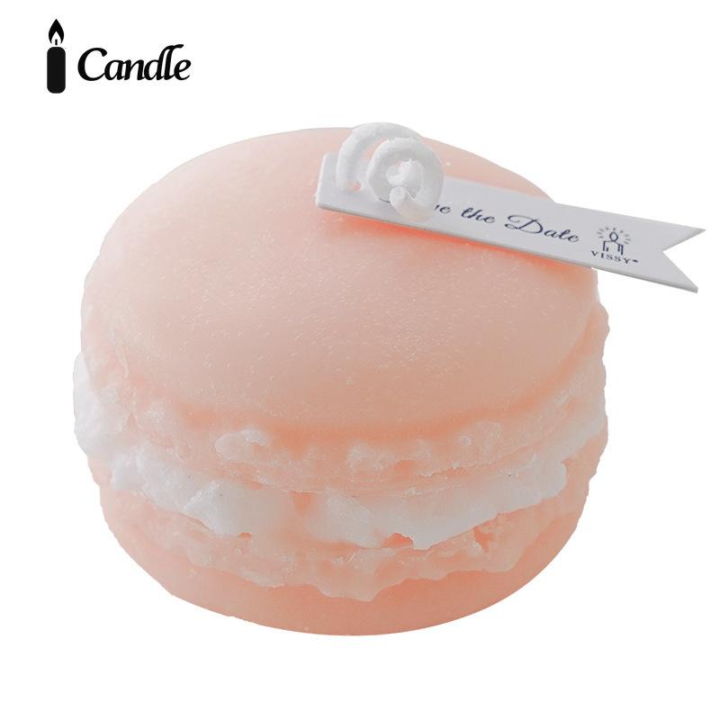 Macaron scented candle souvenir wedding fragrance small gift handmade candle simulation modeling wax