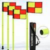4 Pieces Soccer Corner Flag Long-Lasting Ground Marker Kit Stable