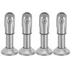 4pcs Screen Partition Support Bracket Stainless Steel Bathroom Partition Floor Support Hardware For Commercial Public