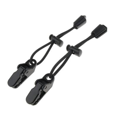 2Pcs 10cm Climbing Backpack Hiking Fixing Elastic Cord,Running Number Clip Buckle