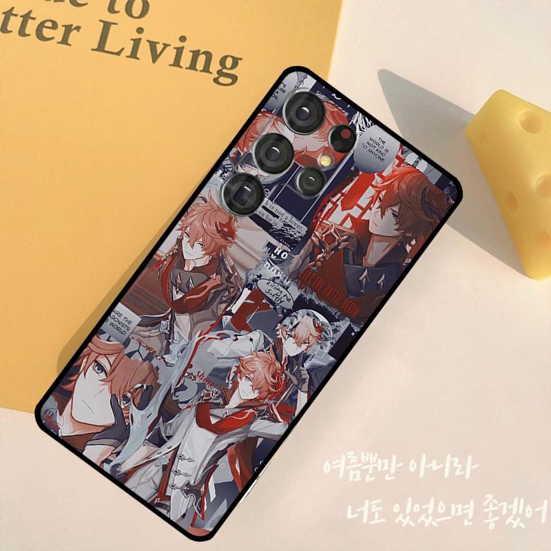 Genshin Impact Tartaglia Phone Case For Samsung Galaxy S25 Ultra S9 S10 S20 S22 S21 S23 FE S24 Plus Back Cover Shell