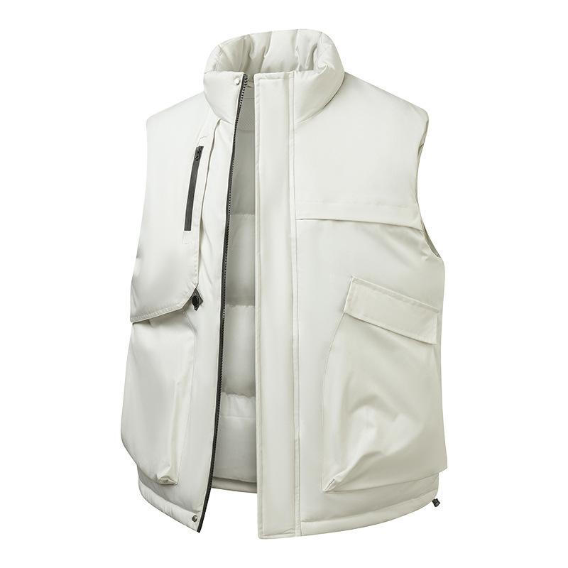 New big pocket tooling outdoor thickened thermal cotton vest jacket men's and women's mountaineering trend versatile vest