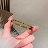 Gold-Tone Titanium Steel Zircon Bracelet for Women, Luxurious Plain Band, Couple's Ring-Inspired Hand Jewelry, New Style