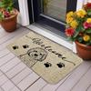Adorable Cute Pet Welcome Doormats Wipe Your Paws Design Dog Lover Entrance Mats for Animal Lovers Home Decor