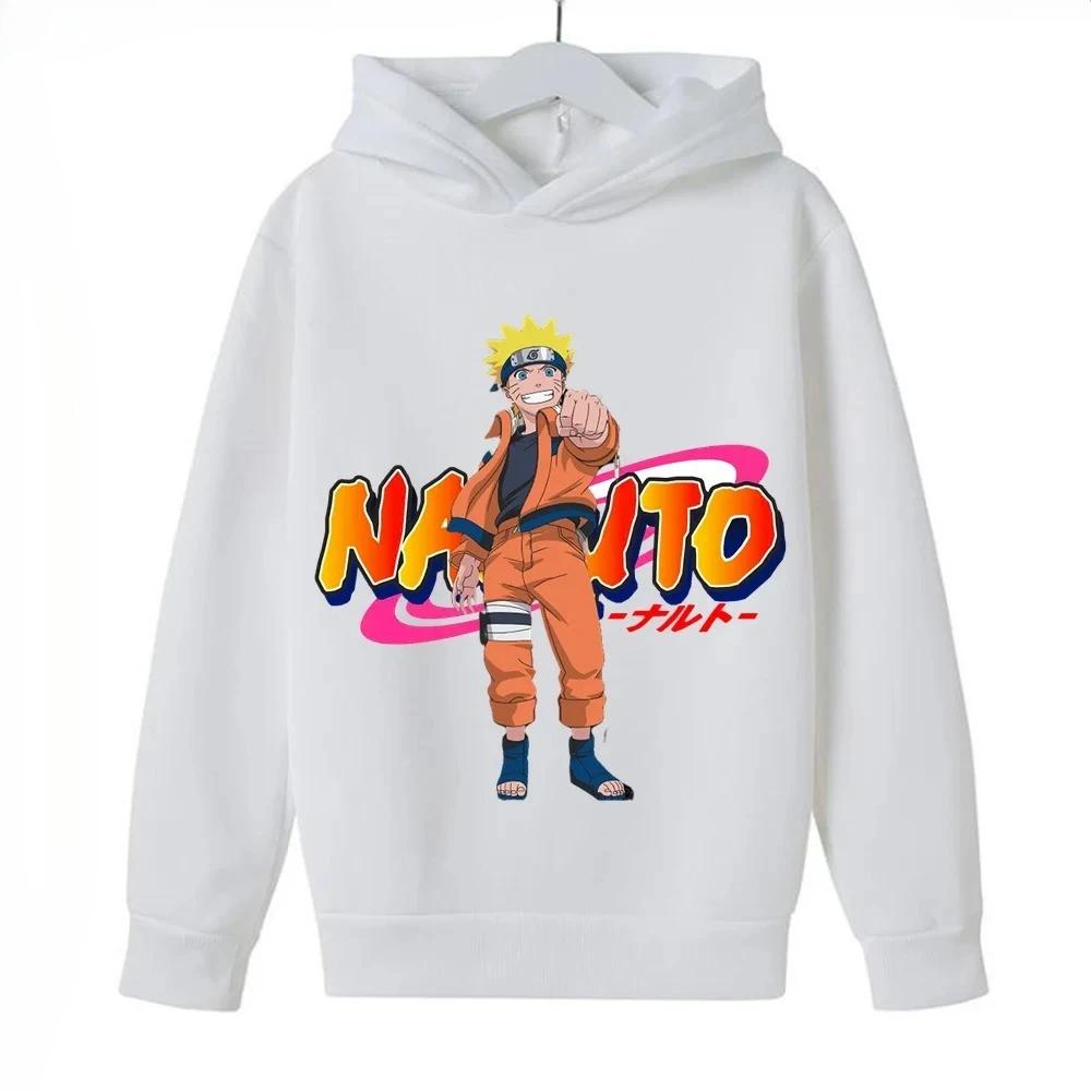 

Японское Аниме Наруто Принт Детская Толстовка Осень Мальчики и Девочки Повседневная Удобная Мягкая Толстовка с Капюшоном 100