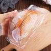 100 Pcs Transparent Sandwich Takeout Box Triangle Food Container Portable Sandwich Holder  Picnic