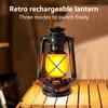 USB Rechargeable Decoration Atmosphere Light Retro Horse Light Hanging Tent Light Outdoor Kerosene 3 Lighting Modes Lighting