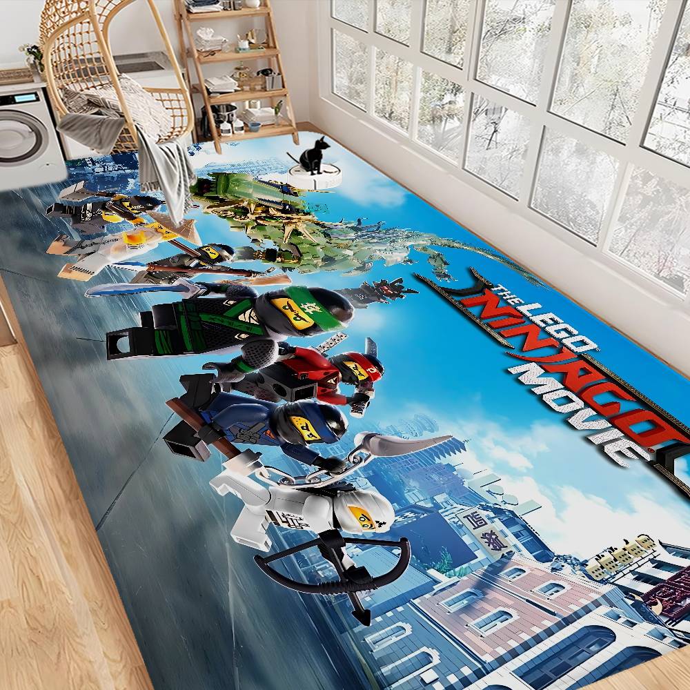 

Мультяшні килимки для кімнати N-Ninjago, протиковзкі, водопоглинаючі, довга смуга, подушка, килимок для спальні, домашні килими 50x80cm