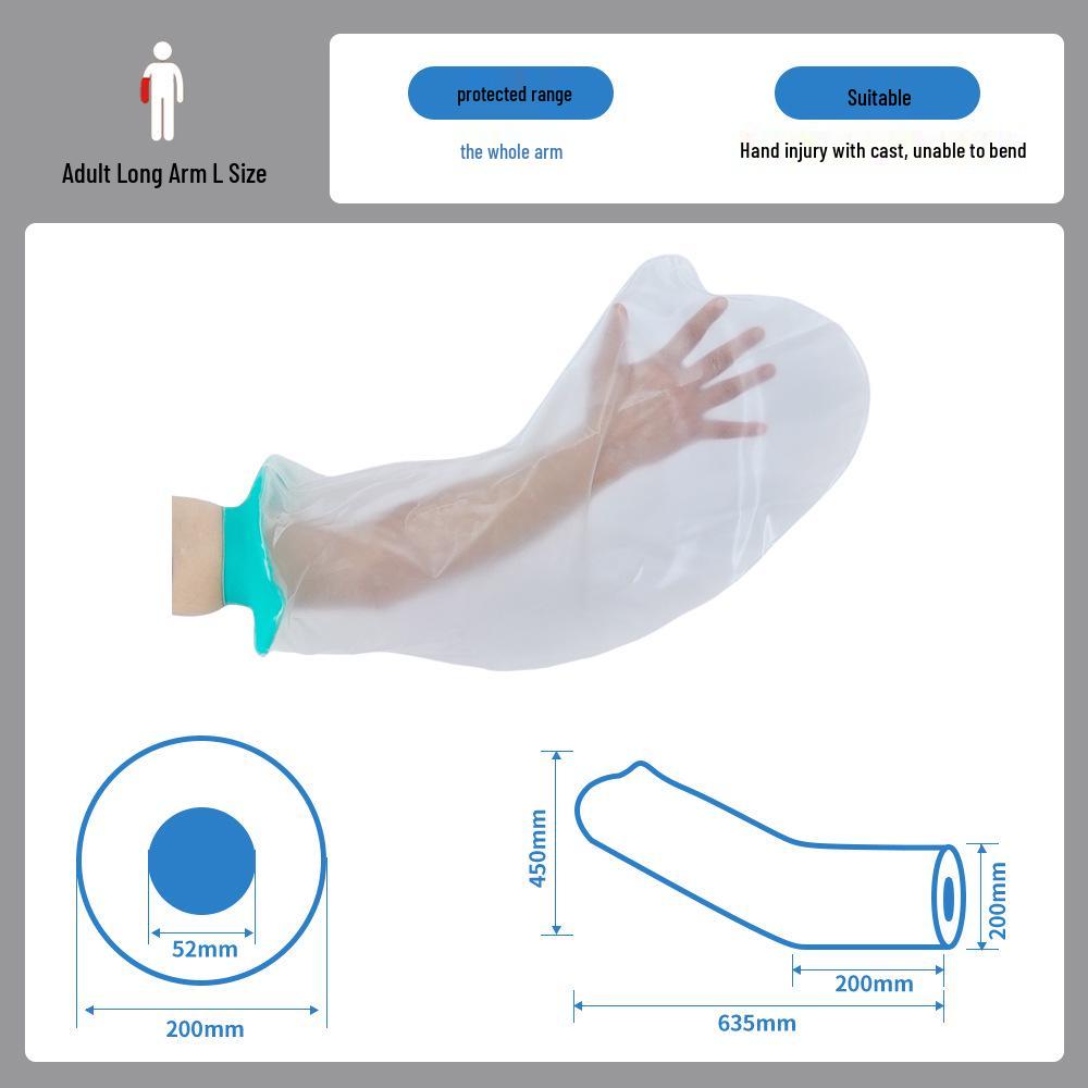 Waterproof Shower Cover for Plaster or PICC Line Protection