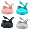 5Pcs Drink Bottle Lid Wide Hole Cover Reusable Leak Proof Cap for Mason Jar Can