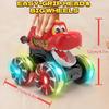 Monster Truck Toy with T-Rex, Triceratops & Swift Sword Dinosaurs and Flashing LED Wheel Lights - Friction Powered Battery Operated for Kids Dinosaur