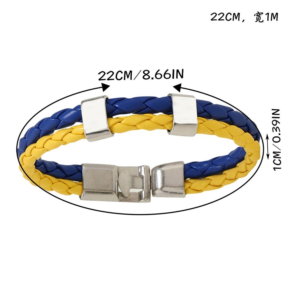 Kreativt ukrainsk armbånd vevd armbånd for menn og kvinner