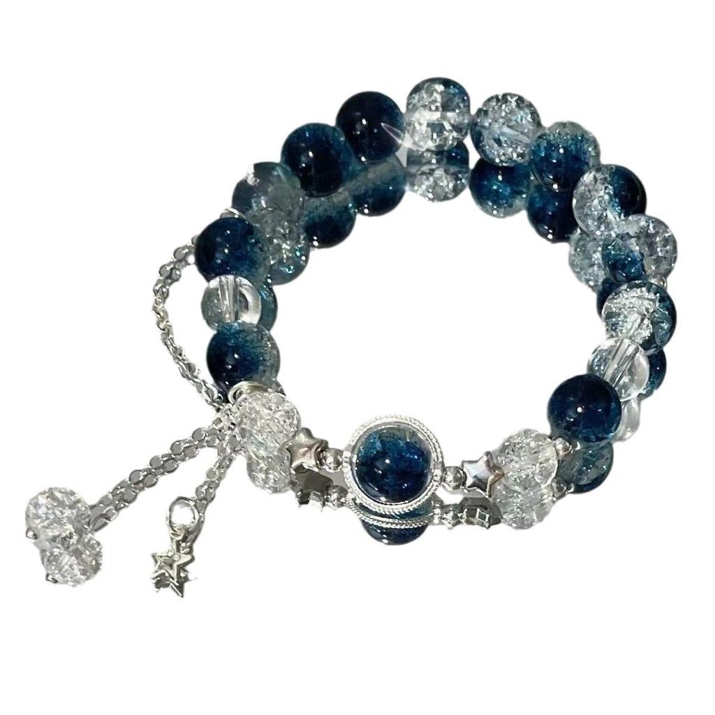 Cross-Border Galaxy Star River Bracelet: Elegant Moon and Star Design for Women, High-End Niche Fashion Accessory