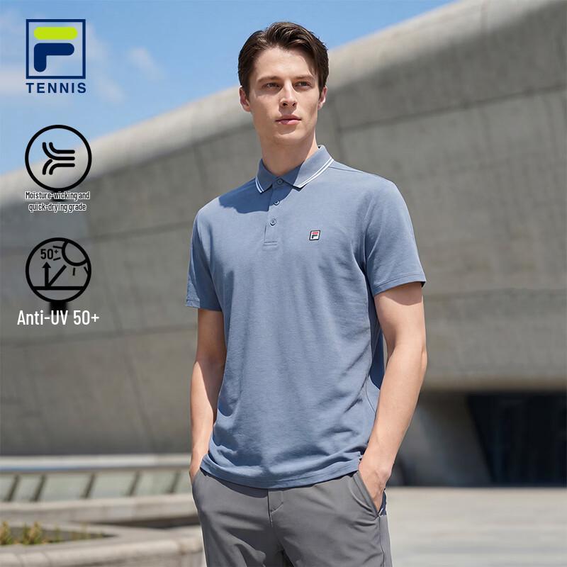 FILA Men s Knit Short Sleeve Tennis Polo Shirt XL