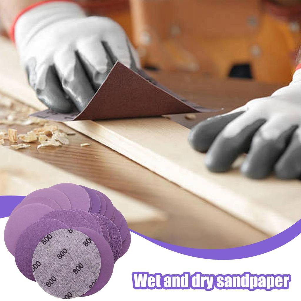 Sandpaper Discs Wet Dry Polish 60 Piece Disc Drill Attachment Wet Dry Professional Polish For Wood Paint Finishing Automotive