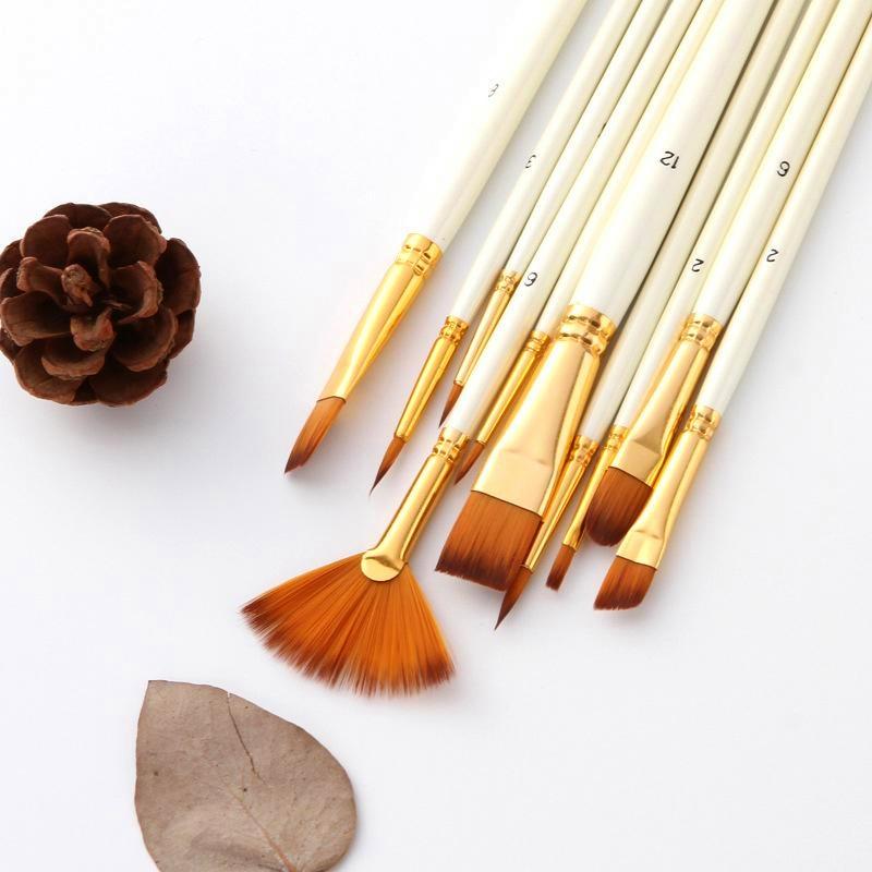 13pcs Professional Artist Painting Brush Set, Watercolor Oil Paint Artists Acrylic Painting Brushes Pen
