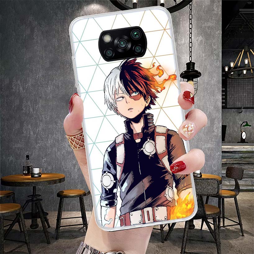 

Чехол для телефона My Hero MHA Тодороки Шото Для Xiaomi Redmi 15C 15 13C 13 Poco X5 X6 X7 F7 Ultra M7 12C 12 10 10C 9C 9A 9T 9 Fundas P Redmi 10