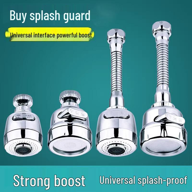 Universal Adjustable Anti-Splash Faucet Aerator Extension Tube