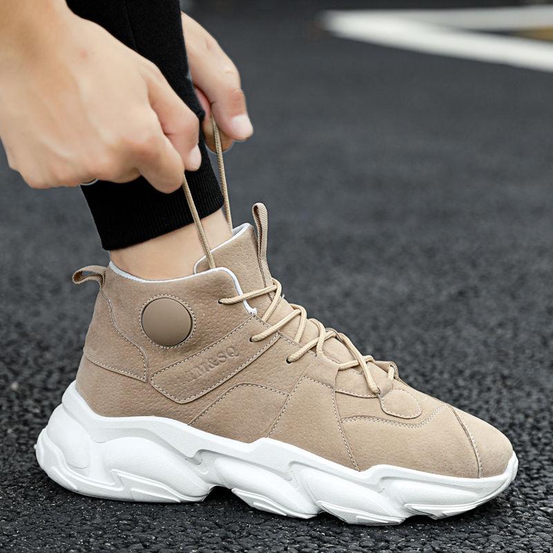 Nuovi Stivali da Uomo Pelle Impermeabile Stivali Stringati Uomo Caviglia Scarpe Leggere per Uomo Sneakers Autunno Inverno Casual