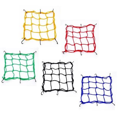 Universal 40*40cm Motorcycle Luggage Net Helmet Mesh Fuel Tank Storage Rubber Band Luggage Compaction Storage Cargo Net