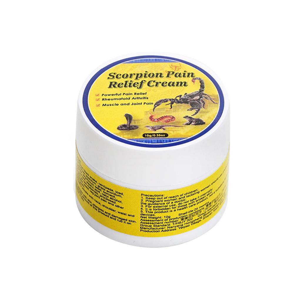 Scorpion Pain Relief Ointment 10g/0.35oz Lumbar And Knee Pain Relief Ointment For Joint And Muscle Pain Relief