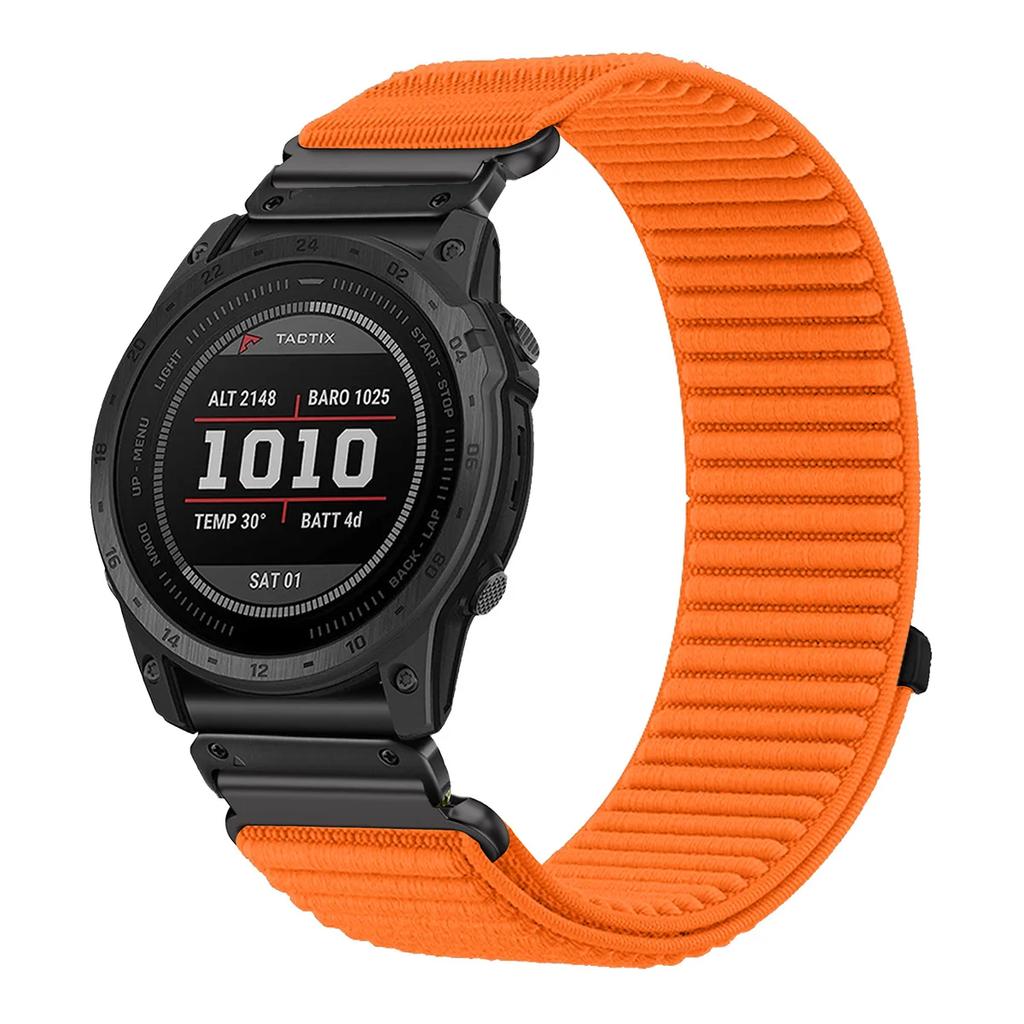 22mm 26mm Nylon Quick Release Loop Strap for Garmin Fenix 8 7X 7XPro Fenix 6X 6 5X 5Plus Tactix7 Forerunner965 955 Enduro 3 Band