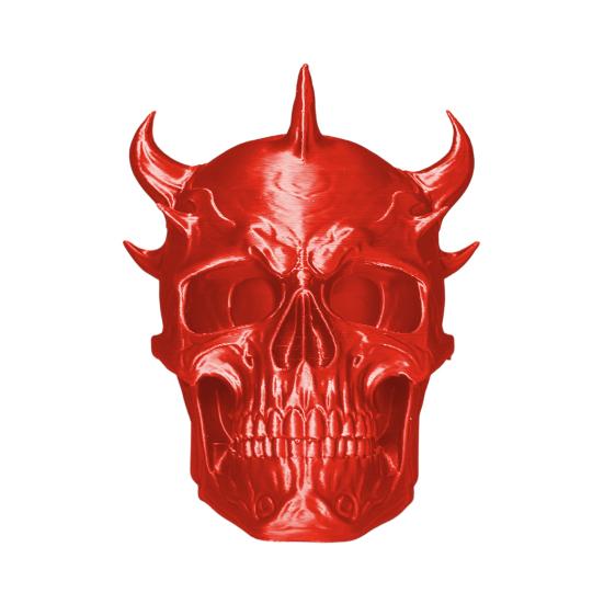Trailer Dust Cover Horned Demon Skull Tow Cover Heavy-Duty 3D Printed One-Piece Molded Tow Bar Cap Matte Texture Trailer Accessory