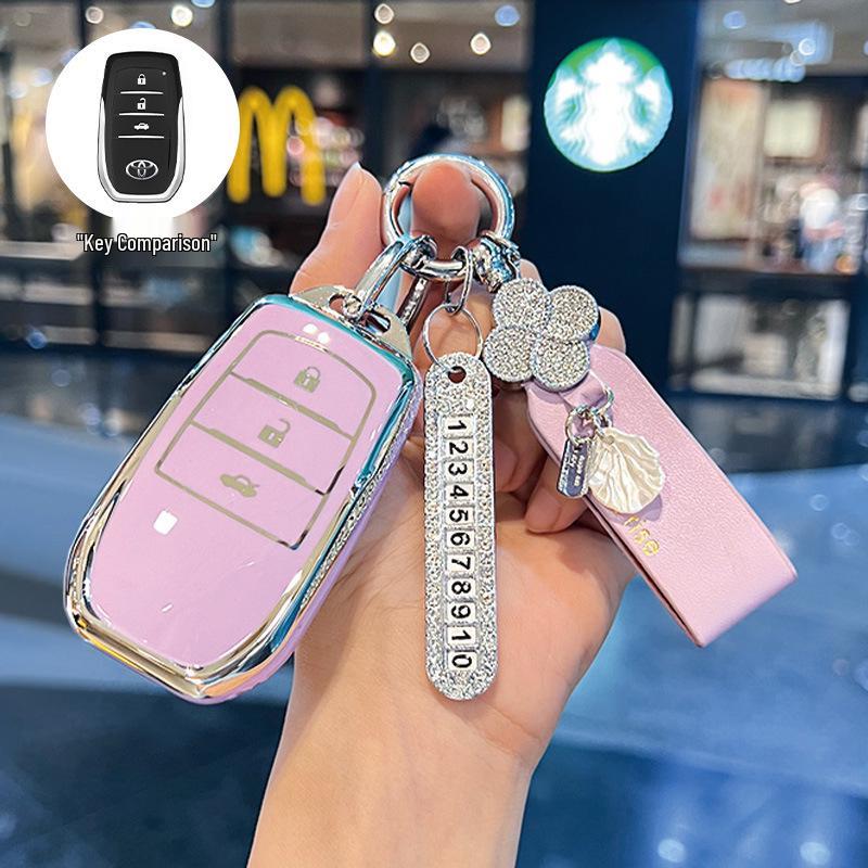 Toyota Schlüsselabdeckung Kompatibel mit Corolla, Camry, Levin, RAV4, Venza, Avalon und Fenglanda