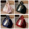 Pu Leather candy bags With Pearls Gift Party Candy Box Creative Gift Flannel Bag  For Wedding