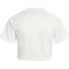 adidas Originals Baby Tea Striped Round Neck Slim Fit Short Sleeve T-Shirt Women Tops White IW5478