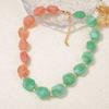 Multi-color Short Necklace Simple Choker Fashionable Exaggerated Beaded Necklace  for Women Girls