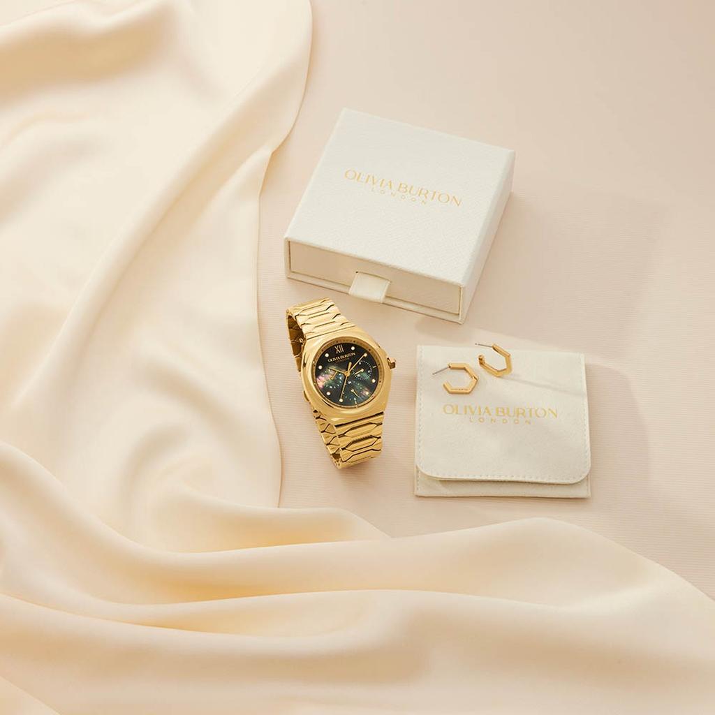 [Olivia Burton] Luster Gold Women's Watch (24000150)