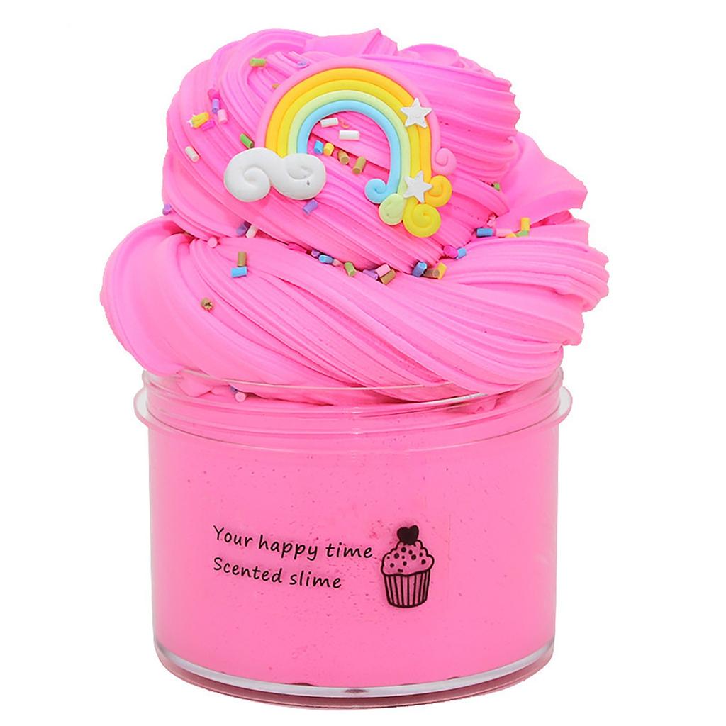 Festive 70ml Fruit Butter Slime Kit, Non-sticky Scented Cloud Slime, DIY Handmade Craft for Stress Relief & Holiday Gifts