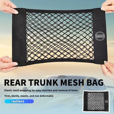 Car Back Rear Trunk Elastic Mesh Fixed Straps Interior Organizer For V60 V50 V40 S80 S60 S90 C40 XC40 V70 XC70 XC60 XC90